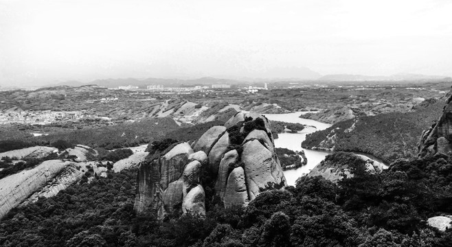 水墨远山