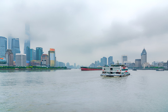 上海黄浦江两岸建筑风光