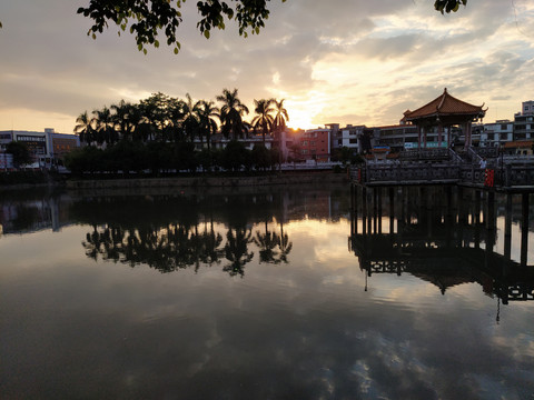 棉湖雲湖公园全景图