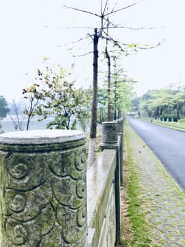 石柱护栏
