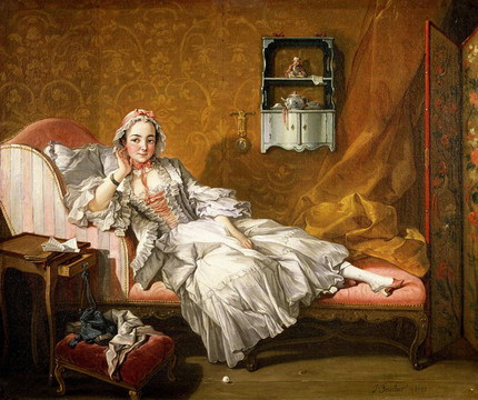 弗朗索瓦·布歇少女油画