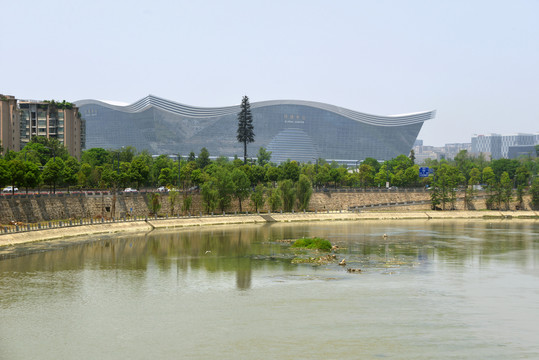 成都府河及新世纪环球中心