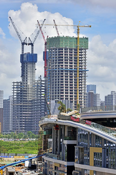 深圳前海高楼施工