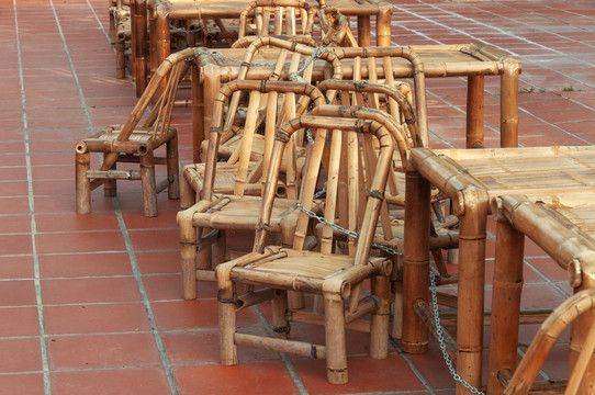 老式竹椅