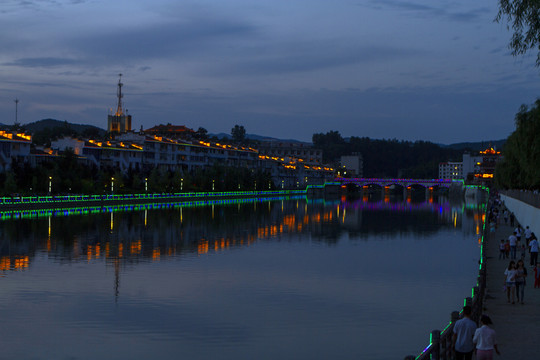 竹溪公园夜景AB