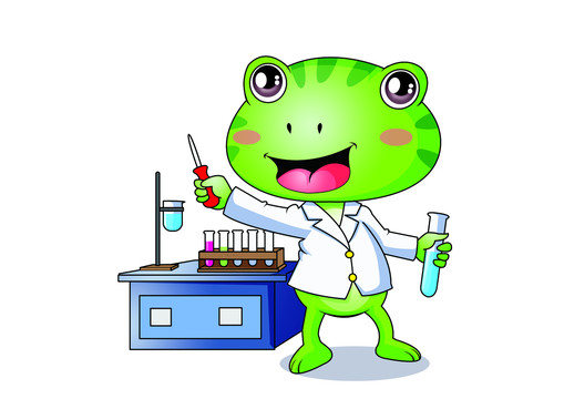 青蛙博士卡通设计