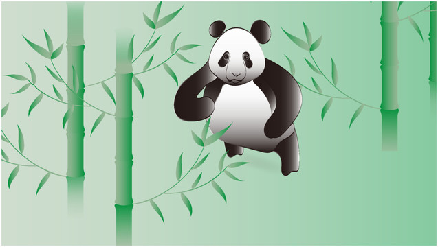 竹林深处偶遇熊猫