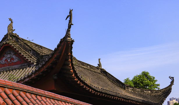 重庆古建筑房顶