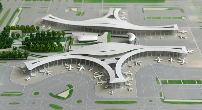 成都天府国际机场规划模型