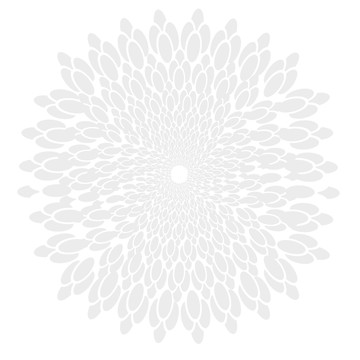菊花手绘暗纹