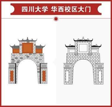 四川大学华西校区大门