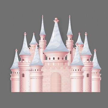 粉色婚礼城堡