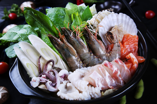 日式海鲜火锅