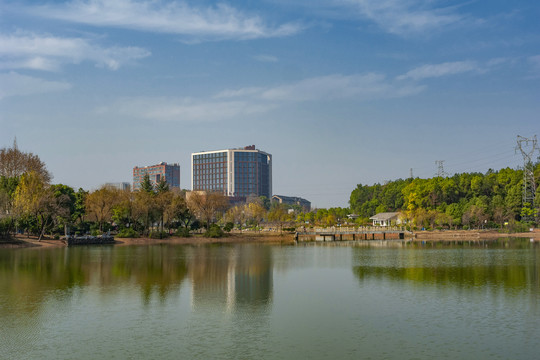 金华茶花文化园湖泊