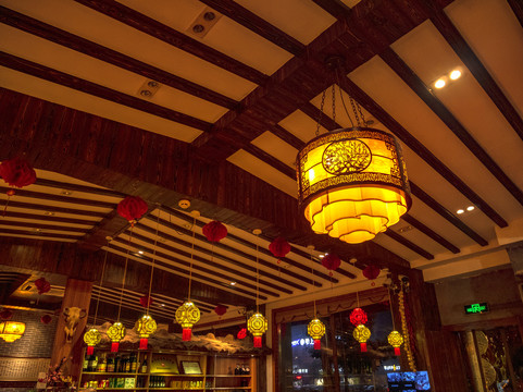传统民俗饭店装饰灯