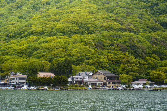 日本箱根芦之湖风景