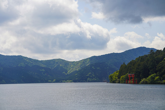 箱根芦之湖风景