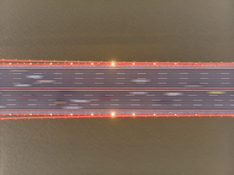 湖北武汉城市航拍傍晚和夜景风光