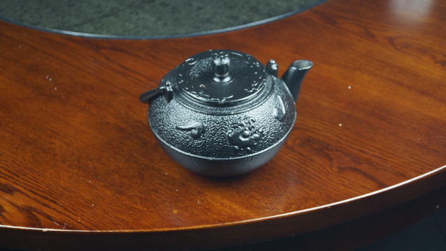 餐厅复古茶壶黑色茶具