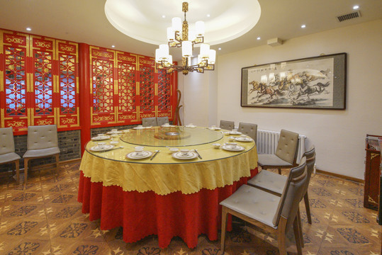 中式古典风格酒店装修内景照片