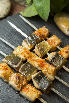 烧烤菜品烤鱼肉串