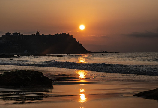 海南清水湾夕阳