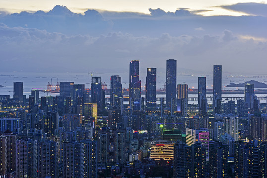 深圳前海自贸区夜景