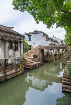 苏州甪直古镇建筑风景