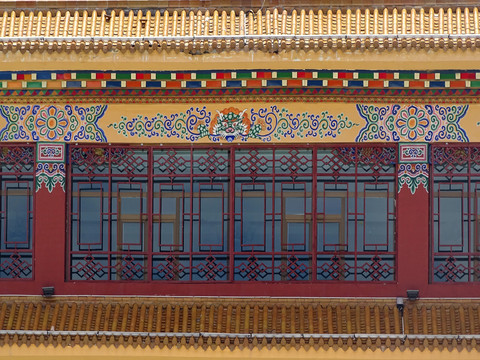藏族建筑外墙装饰