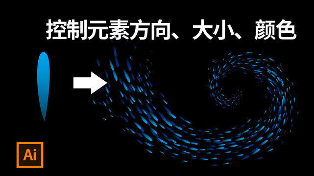 控制图案元素方向大小颜色