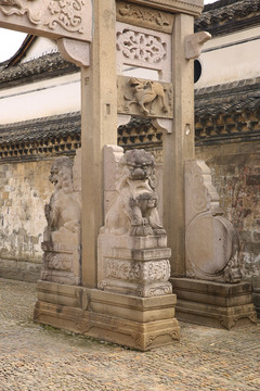 江南建筑狮子雕刻