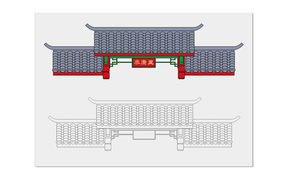 中式门头