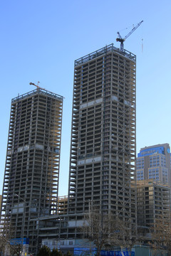 建筑工地摩天大楼