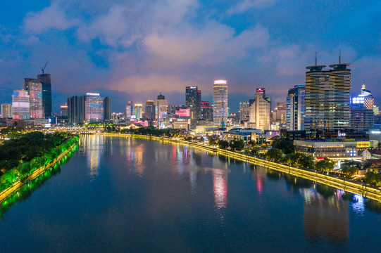 宁波三江口夜景