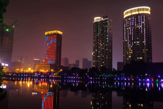 沈阳青年公园夜景