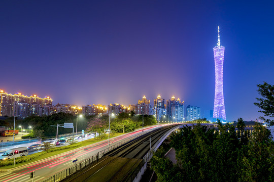 广州塔夜景