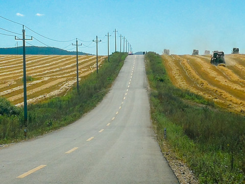 秋季田野公路