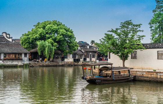 浙江嘉兴西塘古镇风景