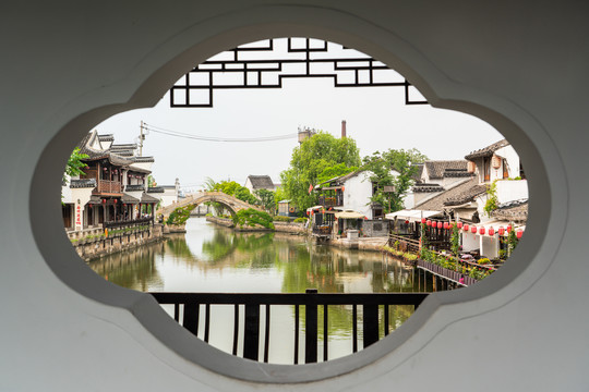 浙江嘉兴西塘古镇风景