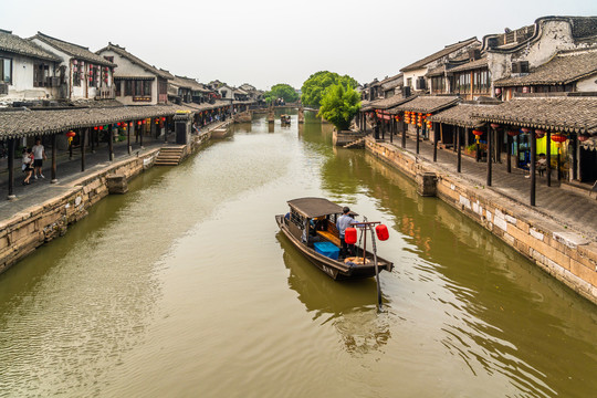 浙江嘉兴西塘古镇风景