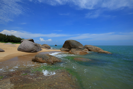 大海沙滩蓝天