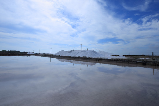 海南莺歌海盐田风光