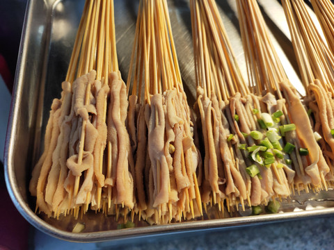 鸭肠烤串