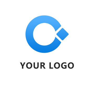O字母logo设计金融产品