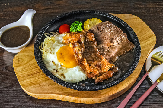 铁板鸳鸯排