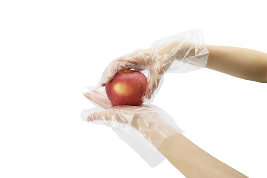 双手取苹果