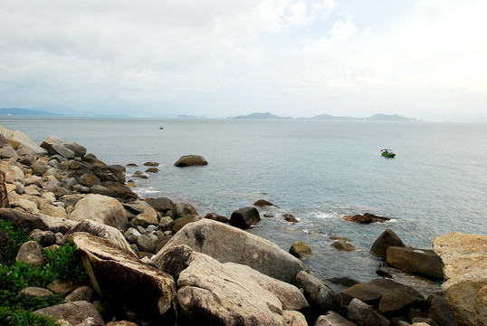 大海海岸礁石