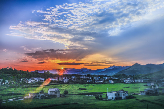 夕阳西下