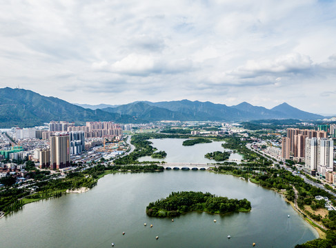 广东省清远市飞来湖湿地公园景观