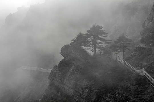 水墨山水图